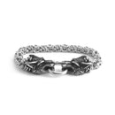 Fenrir Wolf Steel Chain  Bracelet