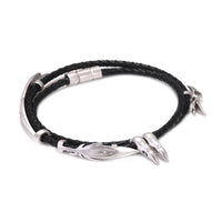 Chosen of Odin 925 Silver and Rope Bracelet