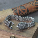 Beasts of Odin, Wolf, Bear and Raven 316L Stainless Steel Bracelet