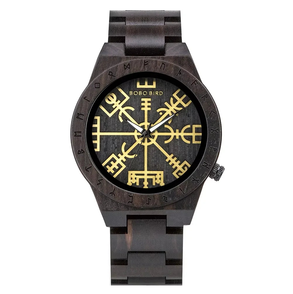 Viking Vintage Wooden Watch