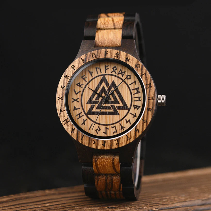 Viking Vintage Wooden Watch