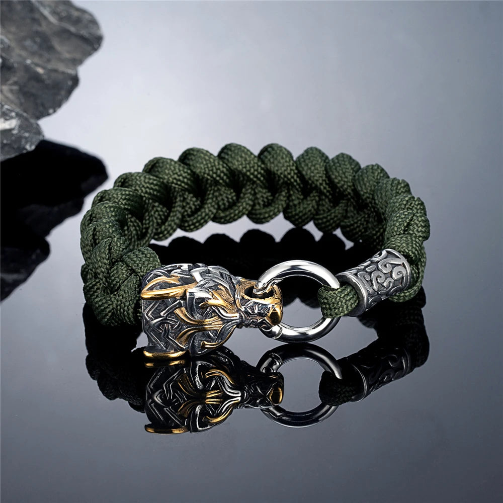 Odin Wolves Paracord Bracelet