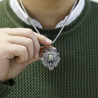 Great Wolf Fenrir 925 Silver Pendant