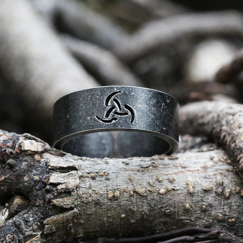 Dark Runes 8mm Adjustable Ring