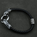 Freya Cat with Runes Steel Bracelet