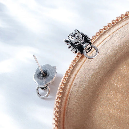 Fenrir Wolf Stainless Steel Earrings