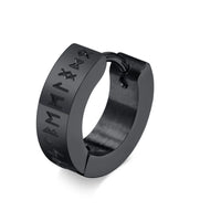 The Runes Stainless Steel Earrings