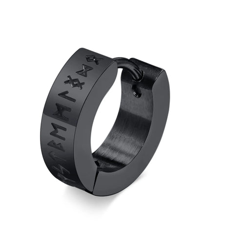 The Runes Stainless Steel Earrings