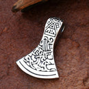 Viking Axe Head Stainless Steel Necklace