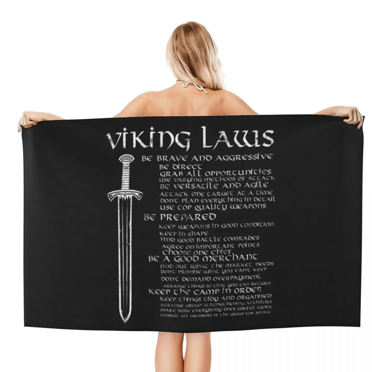 Viking Beach Towel in Microfiber