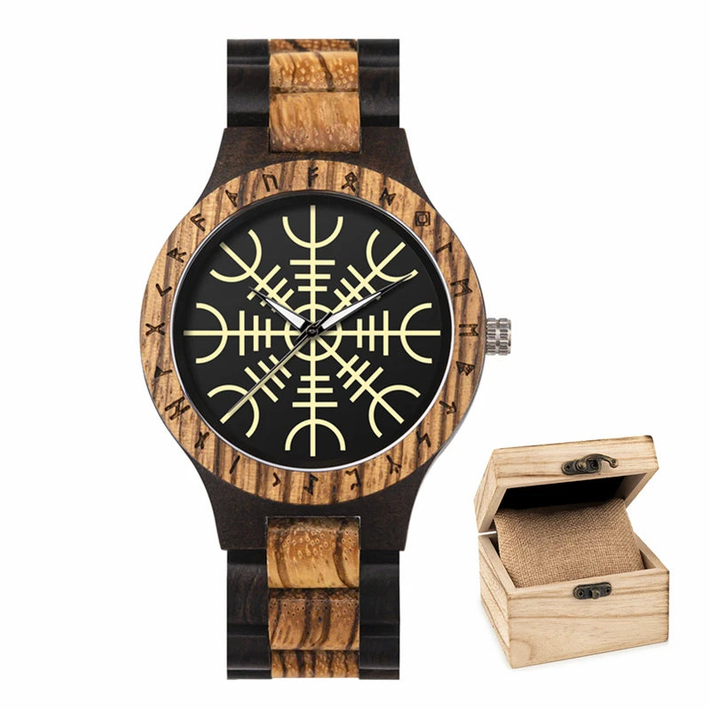 Viking Vintage Wooden Watch