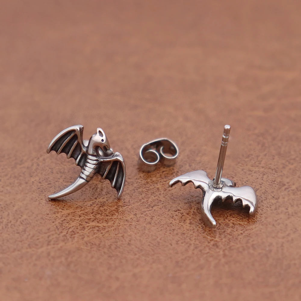 Winged Dragon Fafnir Surgical Steel Earrings
