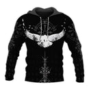 Ravens and Wolves of Odin 3D Printed Hoodie