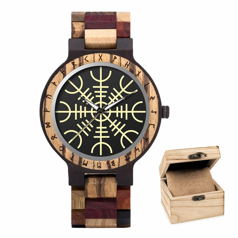 Viking Vintage Wooden Watch