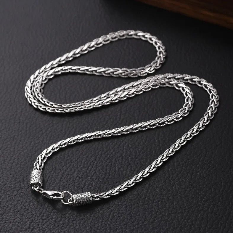 Fenrir's Binding Gleipnir 925 Sterling Silver Necklace