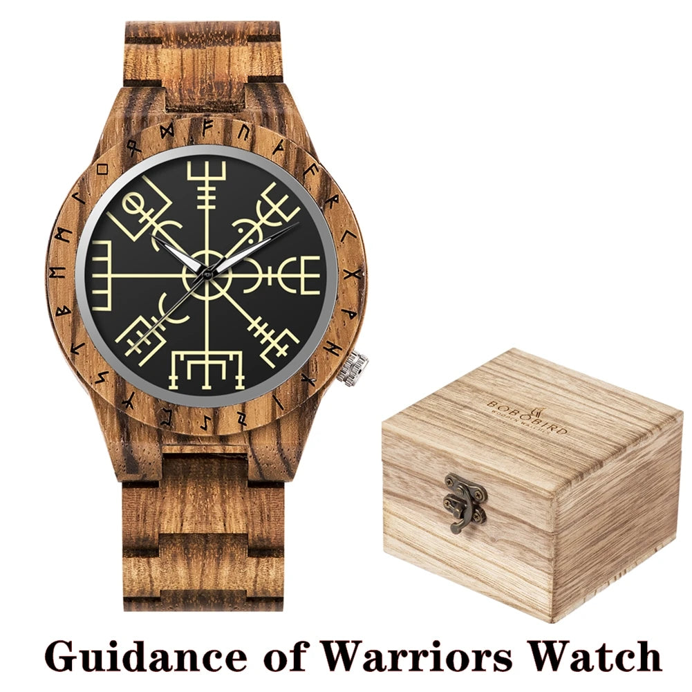 Viking Vintage Wooden Watch