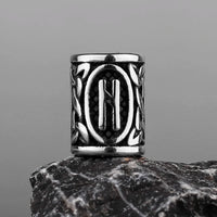 Stainless Steel Runes Beard Rings