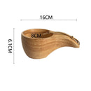 Traditional Norse Wood Carved Mug
