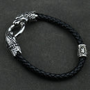 Freya Cat with Runes Steel Bracelet