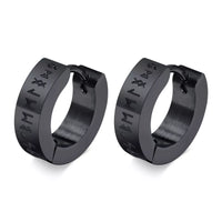 The Runes Stainless Steel Earrings