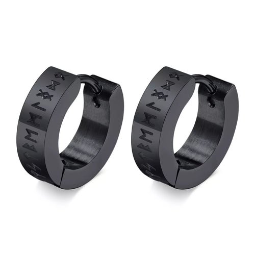 The Runes Stainless Steel Earrings