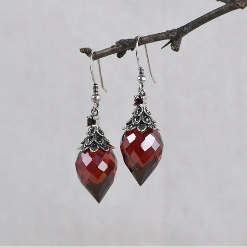 Idun Fruits Drop Earrings in 925 Sterling Silver