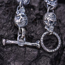 Domains of Hel Skull Bracelet in 925 Sterling Silver