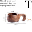 Traditional Norse Wood Carved Mug