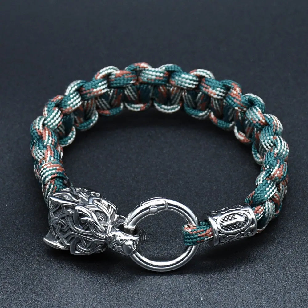Odin Wolves Paracord Bracelet