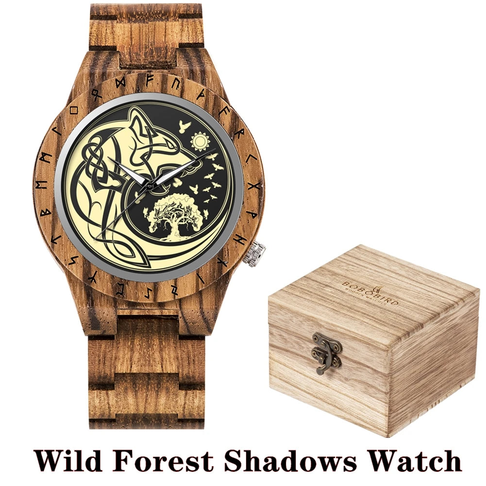 Viking Vintage Wooden Watch