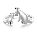 Freya's Cat Adjustable Ring in 925 Silver