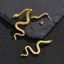 Jormungandr the Midgard Serpent Steel Earrings