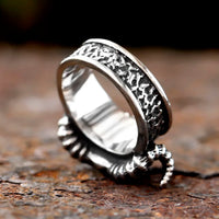 Thor Chariot Goats Tanngrisnir and Tanngnojostr Stainless Steel Ring