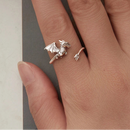 Dragon Fafnir Wing 925 Sterling Silver Adjustable Ring