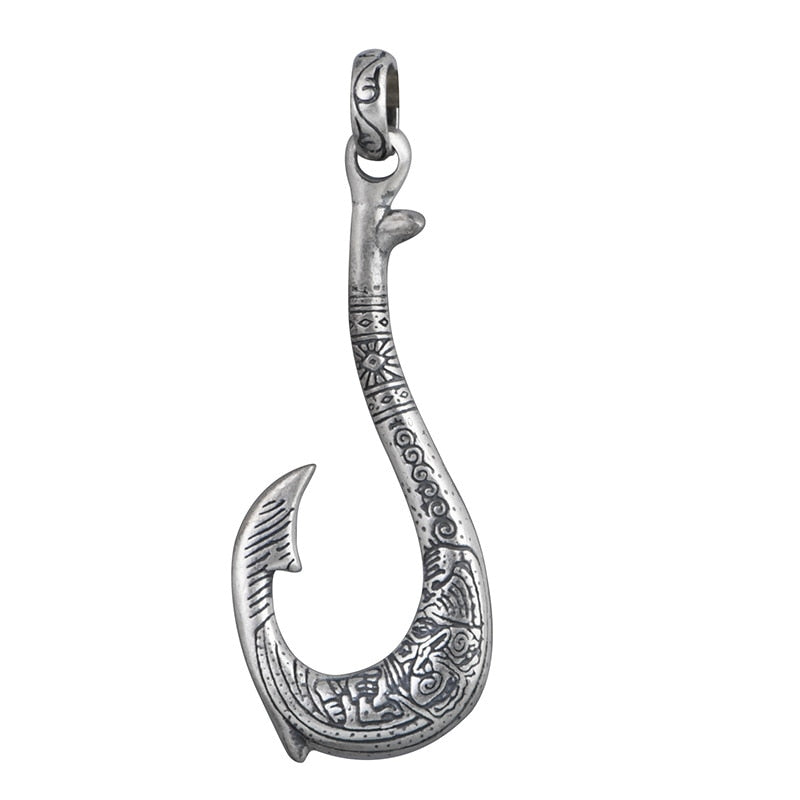 Njord Fishing Hook 925 Sterling Silver Pendant