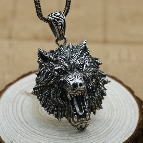Great Wolf Fenrir 925 Silver Pendant