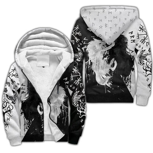 Fenrir Wolf Totem Fleece Hoodie