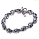 Domains of Hel Skull Bracelet in 925 Sterling Silver