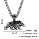 Berserker Bear Steel Necklace