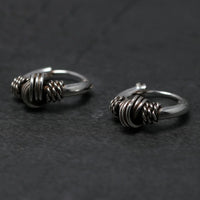 Oseberg Knot 925 Sterling Silver Earrings