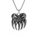 Berserker Bear Claw Stainless Steel Pendant