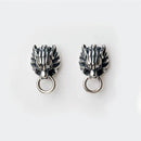 Fenrir Wolf Stainless Steel Earrings