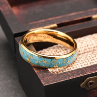 Valhalla Sky Turquoise and Tungsten Carbide Ring
