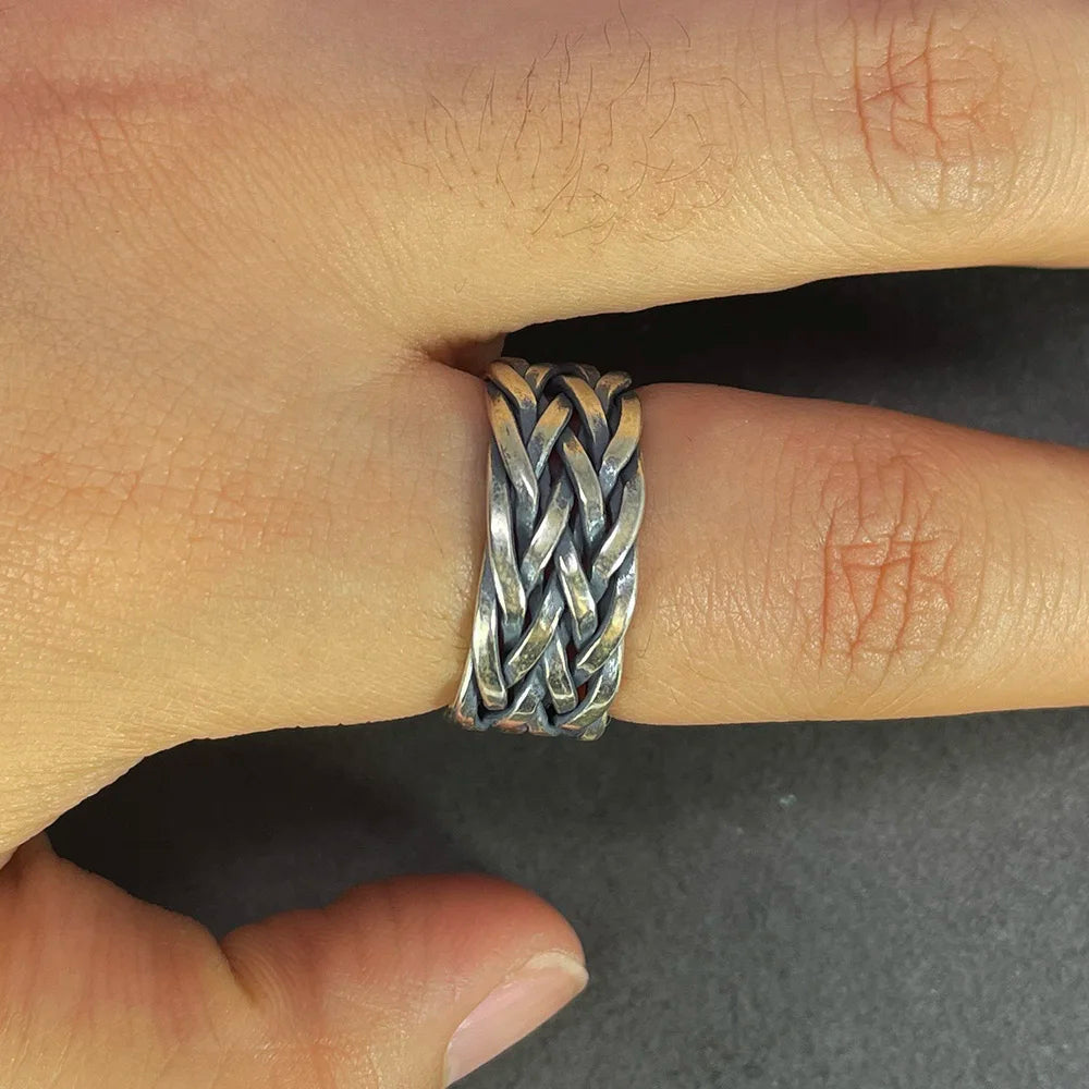 Wide Gleipnir - Handmade 925 Sterling Silver Ring