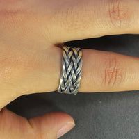 Wide Gleipnir - Handmade 925 Sterling Silver Ring