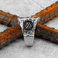 Valknut in Stainless Steel Ring
