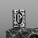 Stainless Steel Runes Beard Rings