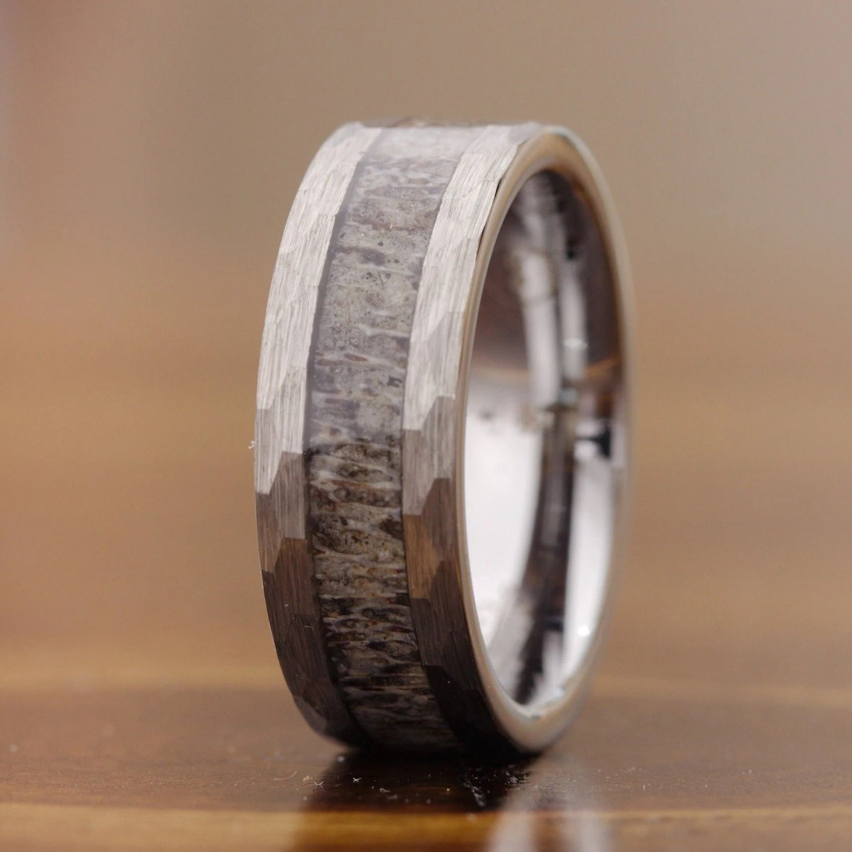 Ullr Rewards Deer's Antler Wedding Band