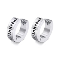 47392874299737The Runes Stainless Steel Earrings