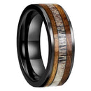 Frigg's Bounty Tungsten and Deer's Antler Wedding Band